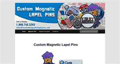 Desktop Screenshot of custommagneticlapelpins.com