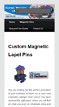 Mobile Screenshot of custommagneticlapelpins.com